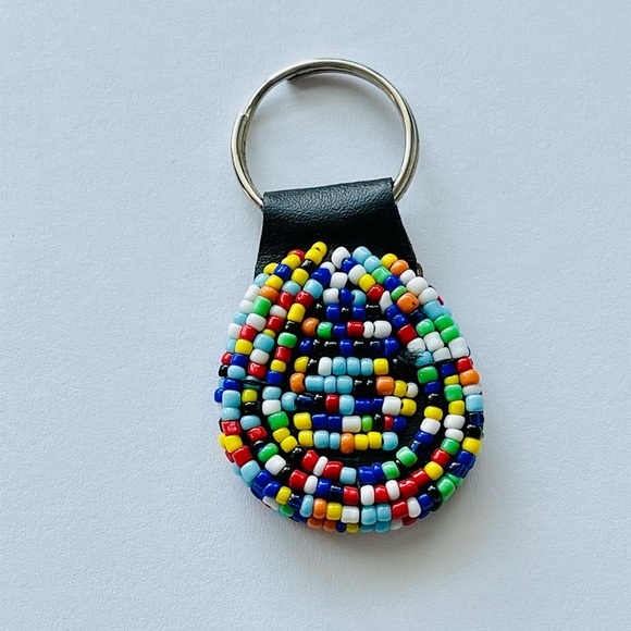 Handmade beaded keychain - Picture 1 of 1